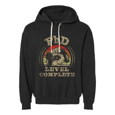 PhD Level Complete PhD Graduate Ph.D. Graduation Doctorate Garment-Dyed Fleece Hoodie