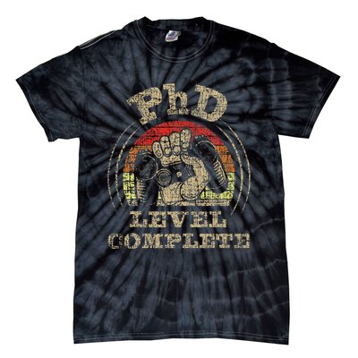 PhD Level Complete PhD Graduate Ph.D. Graduation Doctorate Tie-Dye T-Shirt