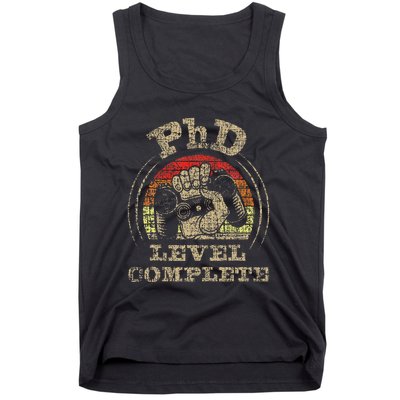 PhD Level Complete PhD Graduate Ph.D. Graduation Doctorate Tank Top