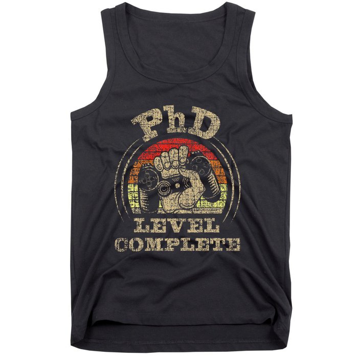 PhD Level Complete PhD Graduate Ph.D. Graduation Doctorate Tank Top