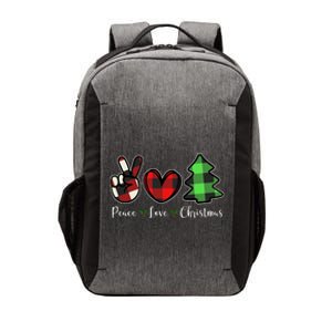 Peace Love Christmas Holiday Festive Gift Vector Backpack