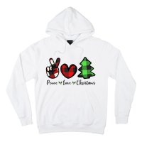 Peace Love Christmas Holiday Festive Gift Hoodie