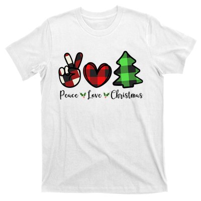 Peace Love Christmas Holiday Festive Gift T-Shirt