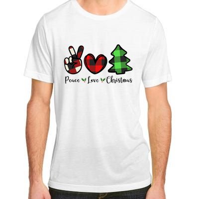 Peace Love Christmas Holiday Festive Gift Adult ChromaSoft Performance T-Shirt