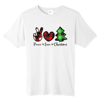 Peace Love Christmas Holiday Festive Gift Tall Fusion ChromaSoft Performance T-Shirt