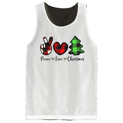 Peace Love Christmas Holiday Festive Gift Mesh Reversible Basketball Jersey Tank