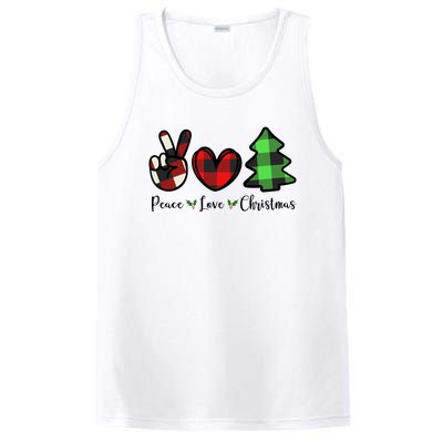 Peace Love Christmas Holiday Festive Gift PosiCharge Competitor Tank