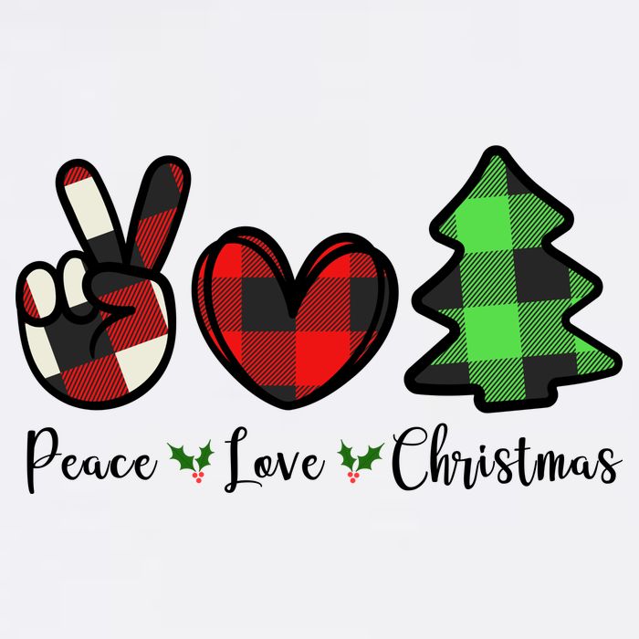 Peace Love Christmas Holiday Festive Gift Toddler T-Shirt