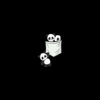 Panda Lovers Cute Kawaii Baby Pandas In Pocket Button