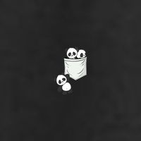 Panda Lovers Cute Kawaii Baby Pandas In Pocket 25L Jumbo Tote