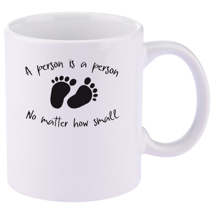 Pro Life Christian For Women 11oz C Handle Ceramic Mug