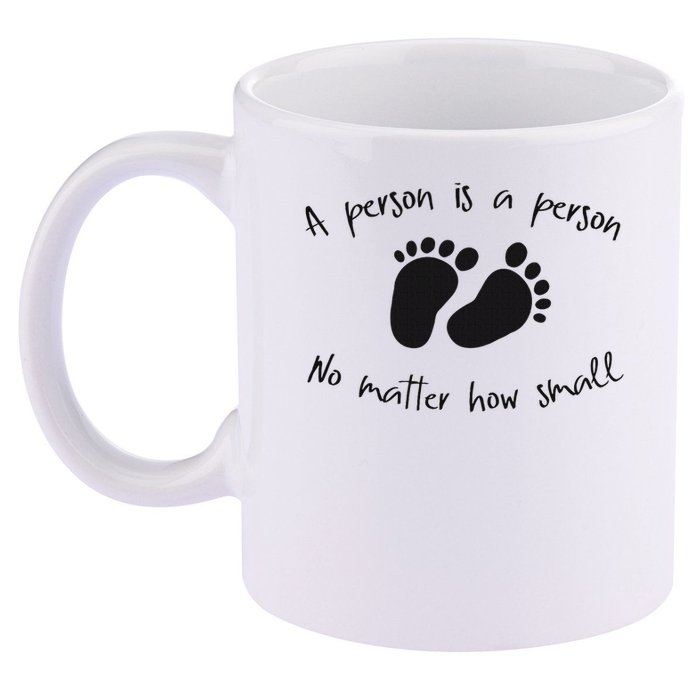 Pro Life Christian For Women 11oz C Handle Ceramic Mug