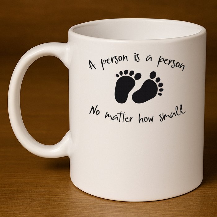 Pro Life Christian For Women 11oz C Handle Ceramic Mug