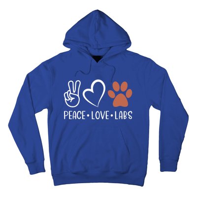 Peace Love Chocolate Labs Labrador Lab Mom Valentine's Day Gift Hoodie