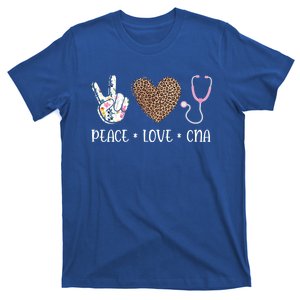 Peace Love Cna Certified Nurse Healthcare Worker Nursing Gift T-Shirt