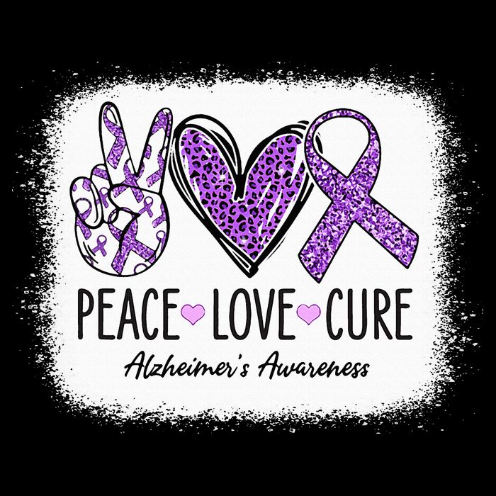 Peace Love Cure We Wear Purple For AlzheimerS Awareness Cooling Performance Crew T-Shirt