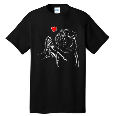 Pug Love Cute Dog Lover Owner Funny Gift Tall T-Shirt