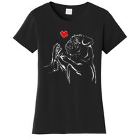 Pug Love Cute Dog Lover Owner Funny Gift Women's T-Shirt