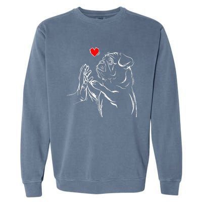 Pug Love Cute Dog Lover Owner Funny Gift Garment-Dyed Sweatshirt