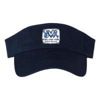 Peace Love Cure Diabetes Awareness Blue Ribbon Valucap Bio-Washed Visor