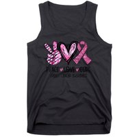 Peace Love Cure Pink Ribbon Cancer Breast Awareness  Tank Top