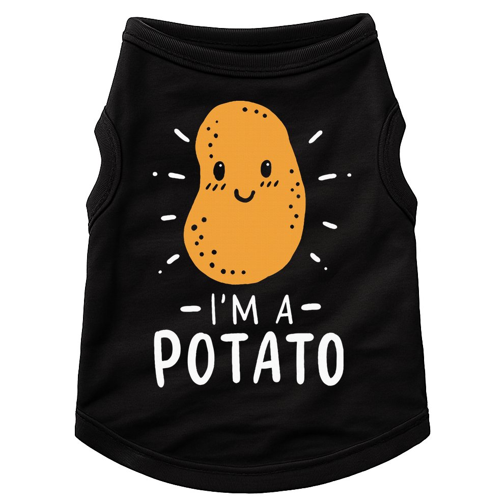 Potato Lazy Costume Halloween Vegan Kawaii Doggie Tank