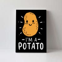 Potato Lazy Costume Halloween Vegan Kawaii Canvas