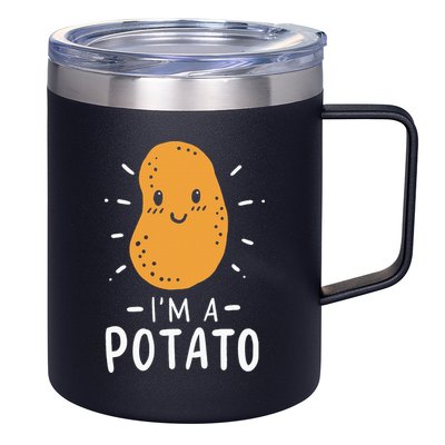 Potato Lazy Costume Halloween Vegan Kawaii 12oz Stainless Steel Coffee Mug