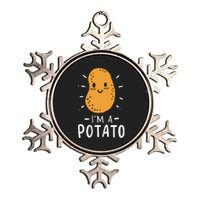 Potato Lazy Costume Halloween Vegan Kawaii Metallic Star Ornament