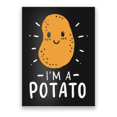 Potato Lazy Costume Halloween Vegan Kawaii Poster