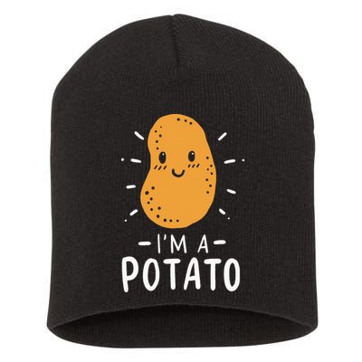 Potato Lazy Costume Halloween Vegan Kawaii Short Acrylic Beanie