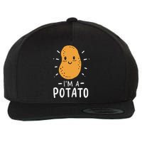 Potato Lazy Costume Halloween Vegan Kawaii Wool Snapback Cap