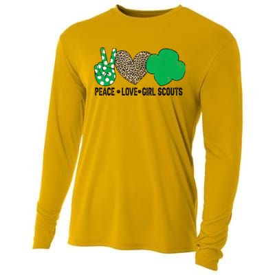 Peace Love Cookie Scout For Girls Bakery Cookie Season Cooling Performance Long Sleeve Crew