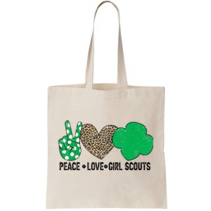 Peace Love Cookie Scout For Girls Bakery Cookie Season Tote Bag