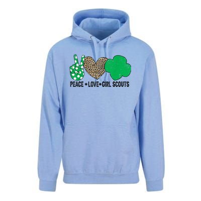 Peace Love Cookie Scout For Girls Bakery Cookie Season Unisex Surf Hoodie