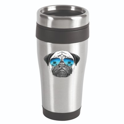 Pug Lover Cute Pug Funny Pug Owner Pug 16oz Travel Tumbler
