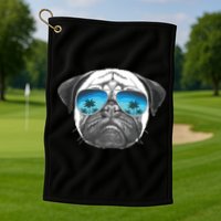 Pug Lover Cute Pug Funny Pug Owner Pug Golf Towel