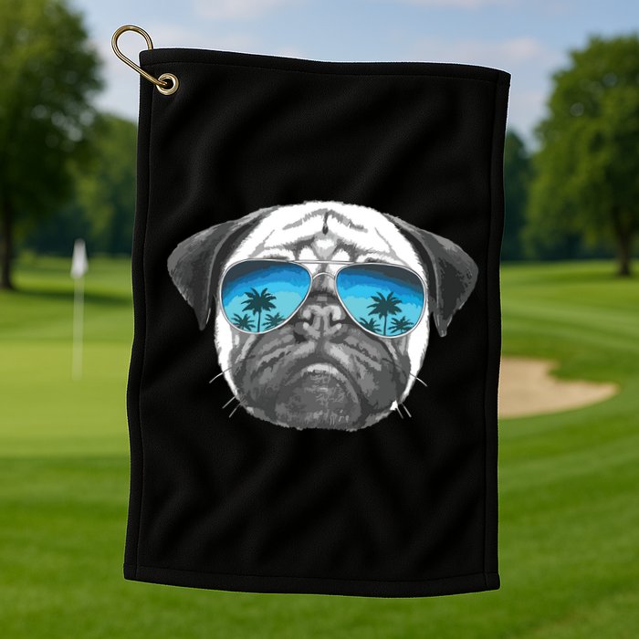 Pug Lover Cute Pug Funny Pug Owner Pug Golf Towel