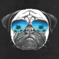 Pug Lover Cute Pug Funny Pug Owner Pug Golf Towel