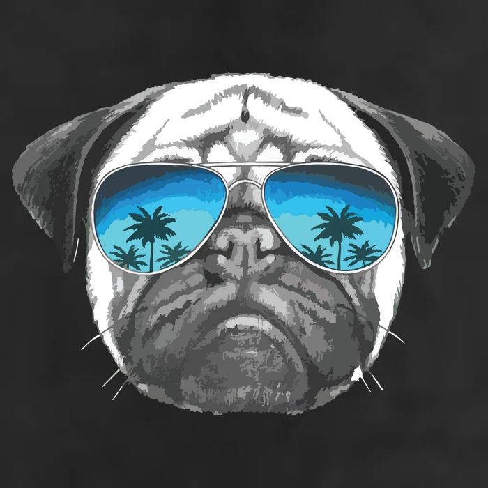 Pug Lover Cute Pug Funny Pug Owner Pug Golf Towel