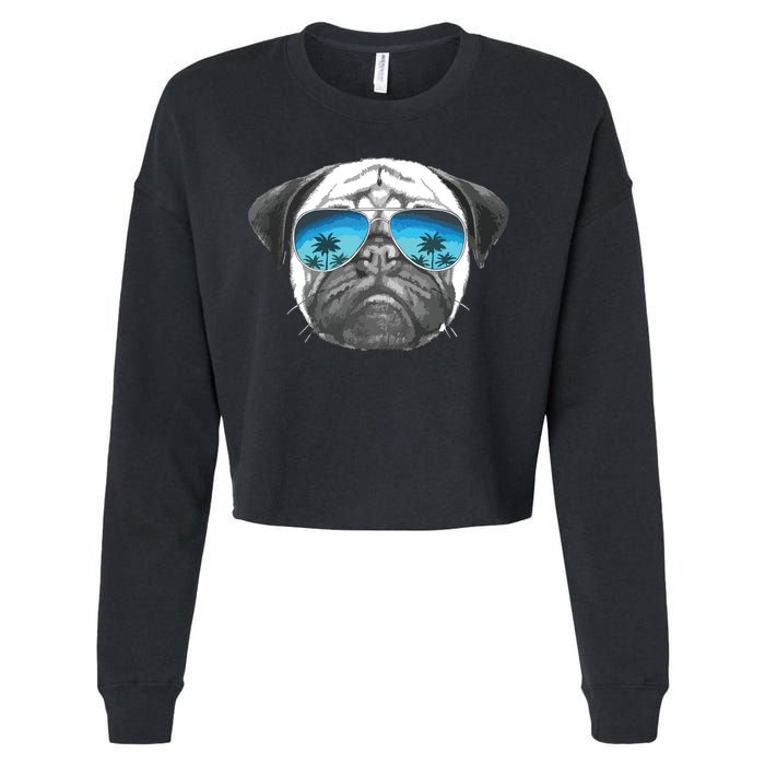 Pug Lover Cute Pug Funny Pug Owner Pug Cropped Pullover Crew