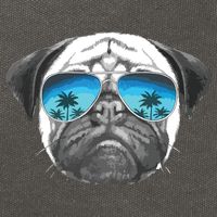 Pug Lover Cute Pug Funny Pug Owner Pug Cotton Canvas Backpack