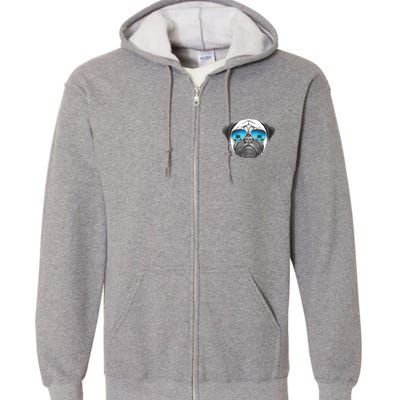 Pug Lover Cute Pug Funny Pug Owner Pug Full Zip Hoodie