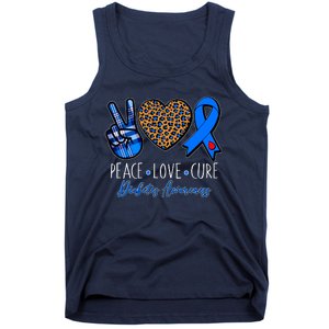 Peace Love Cure Diabetes Awareness Tank Top