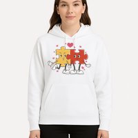 Puzzle Love Cartoon Hoodie