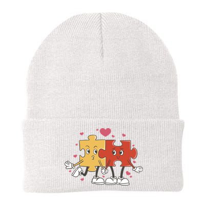 Puzzle Love Cartoon Beanie