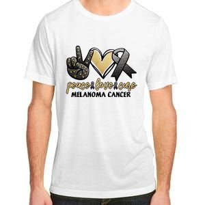 Peace Love Cure Melanoma Cancer Awareness Adult ChromaSoft Performance T-Shirt