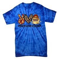 Peace Love Casino Slot Machine Win Money Lucky Meaningful Gift Tie-Dye T-Shirt