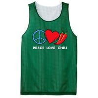 Peace Love Chili Peppers Red Hot Spicy Pepper Eat Mexican Mesh Reversible Basketball Jersey Tank