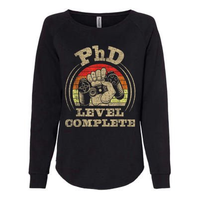 Phd Level Complete Phd Graduate Ph.d. Graduation Doctorate Womens California Wash Sweatshirt